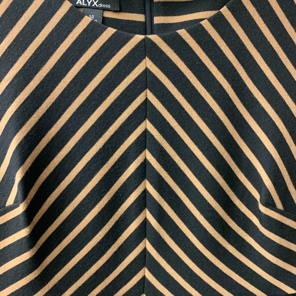 Alyx black & gold striped dress - Picture 5 of 6